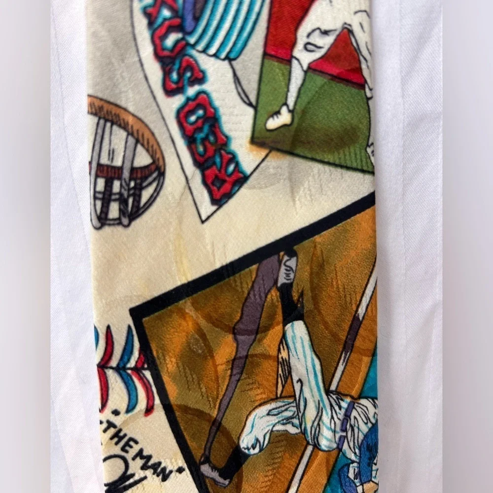 🏈⚾⛳️ Vintage 1990s Nicole Miller Silk Ties – Sports Print Set of 3